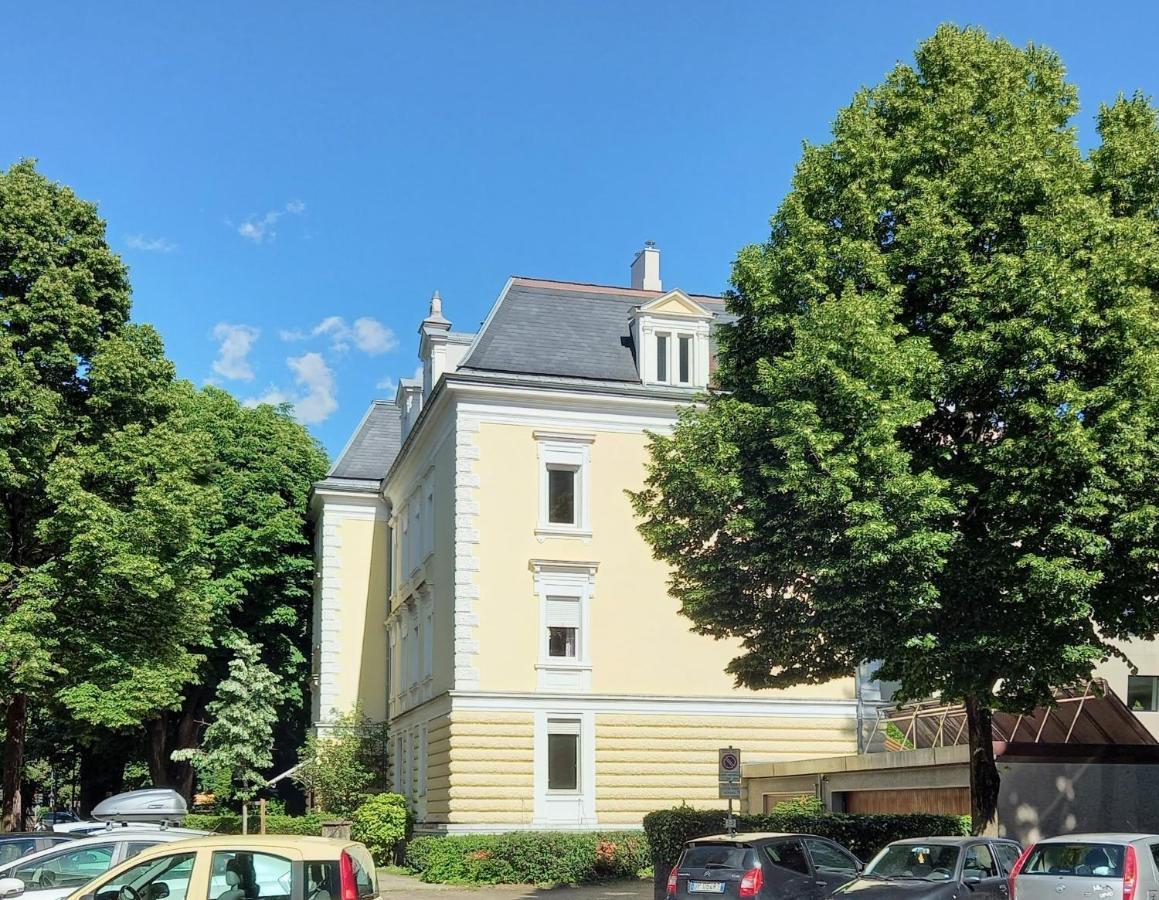 5-Zimmer-Appartement In Historischer Privatvilla, Meran Zentrum, Kostenloser Parkplatz Exterior photo